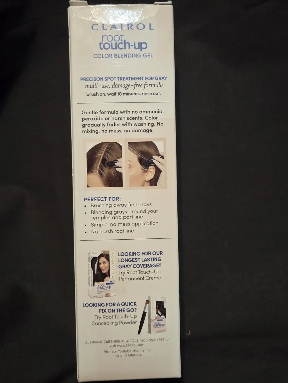 Clairol Root Touch-Up Semi Permanent Color Blending Gel in Medium Brown New